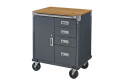BLACKCOMB 4-Drawers Steel Rolling Cabinet, Graphite