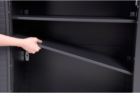 BLACKCOMB Single Door Wall Hanging Cabinet, Graphite