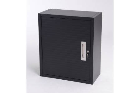 BLACKCOMB Single Door Wall Hanging Cabinet, Graphite