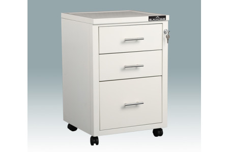 BLACKCOMB 3-drawer Steel Cabinet, Ivory